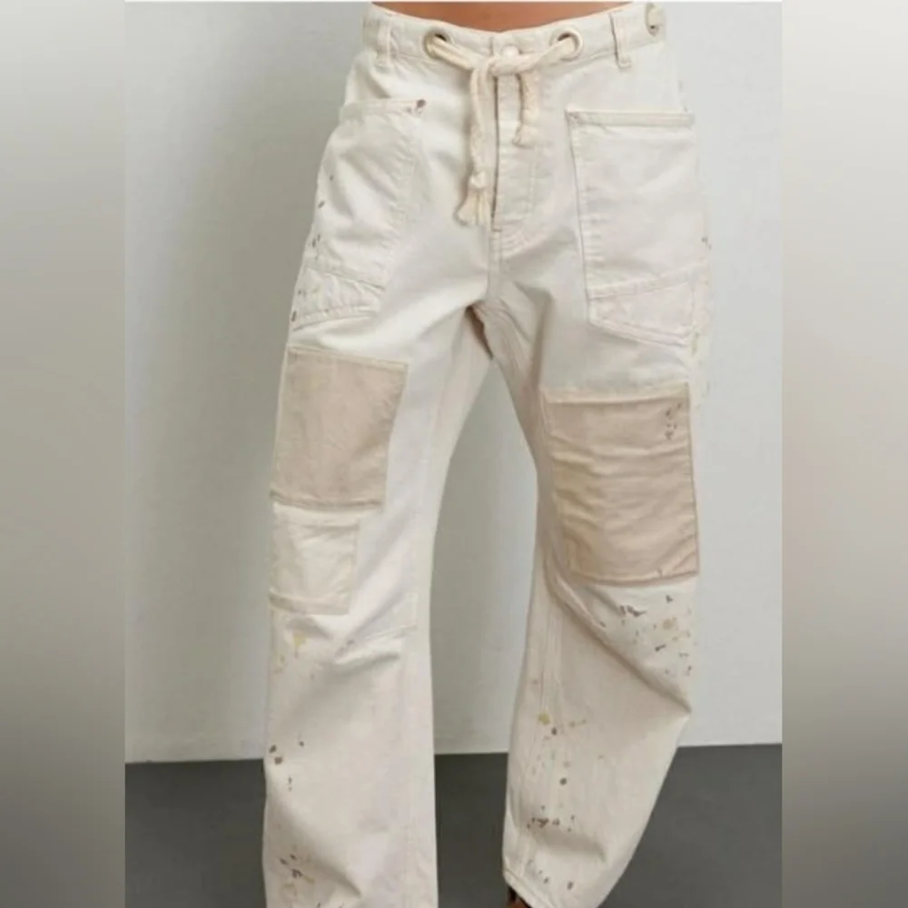 We The Free Moxie Low Slung Barrels, Off White, NWT ..Retail 148 Size 32